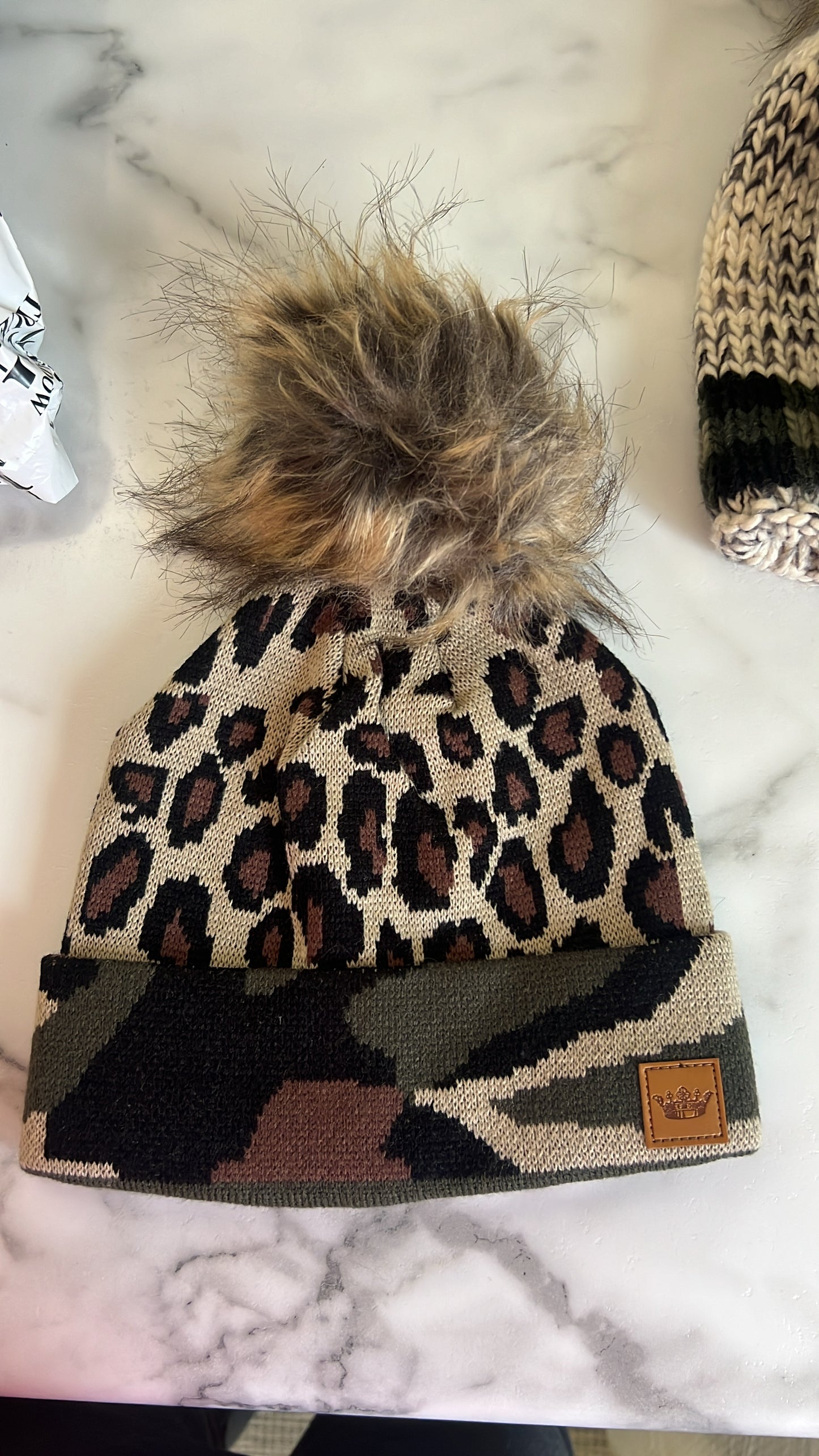 Leopard Camo Beanie