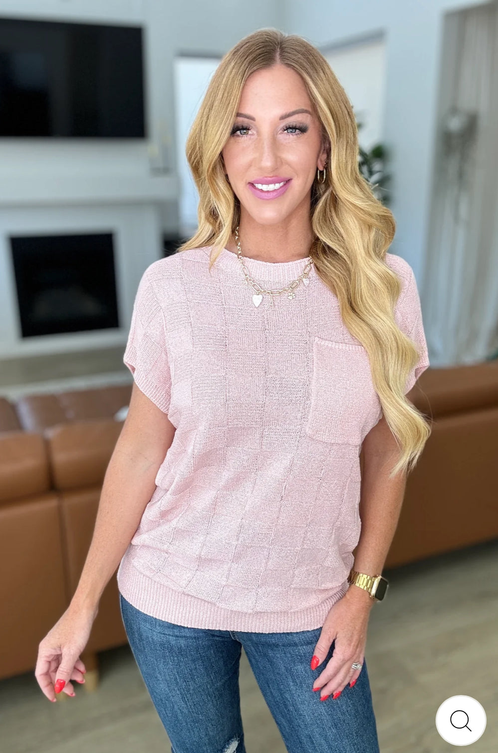 Checkmate Cap Sleeve Sweater