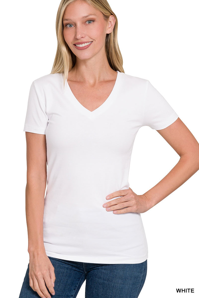 Stevie Basic V-neck - Southern Sass